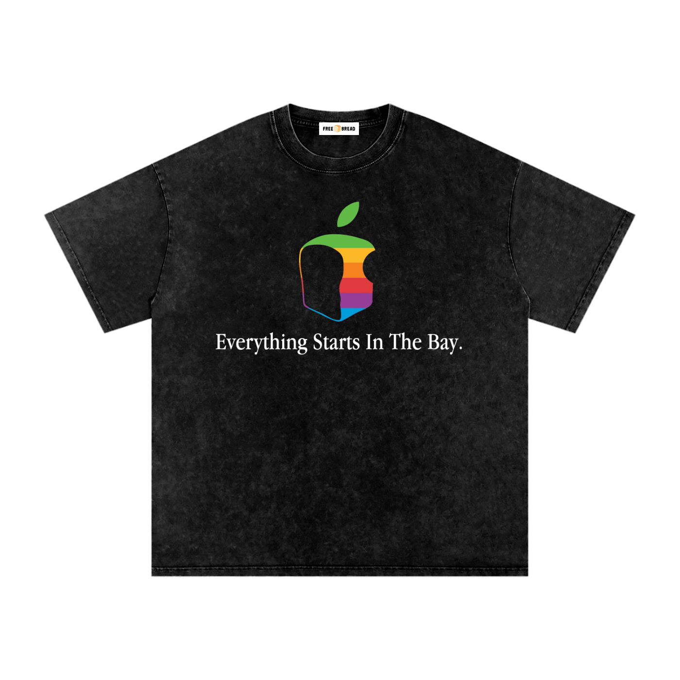 everything,starts,in,the,bay,apple,tee,free,bread